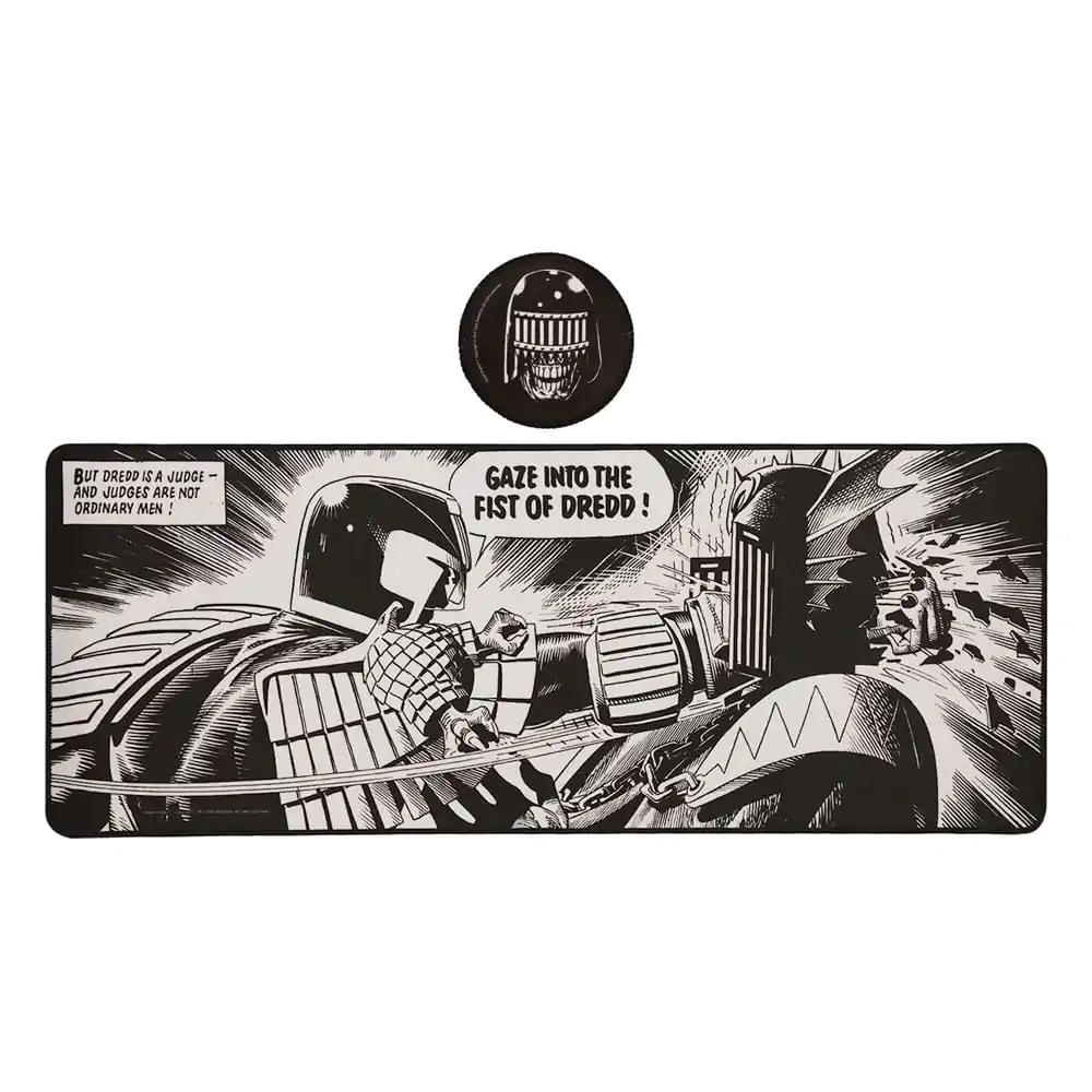 2000 AD Desk Pad & Coaster Set Judge Dredd product photo