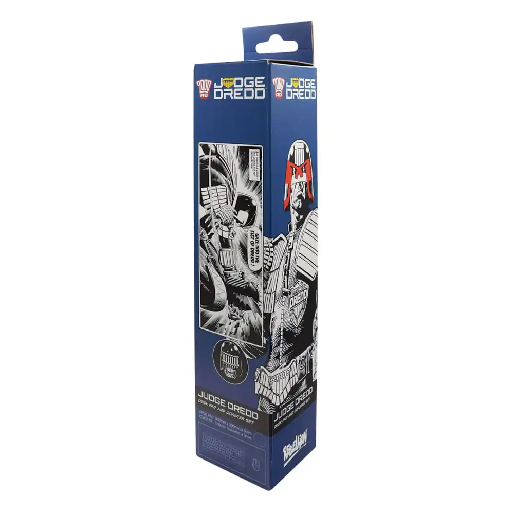 2000 AD Desk Pad & Coaster Set Judge Dredd product photo