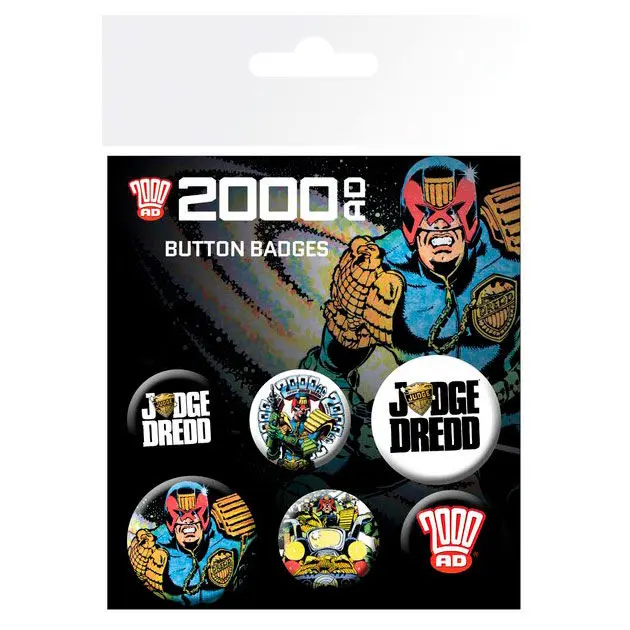 2000 AD Judge Dredd badge pack product photo