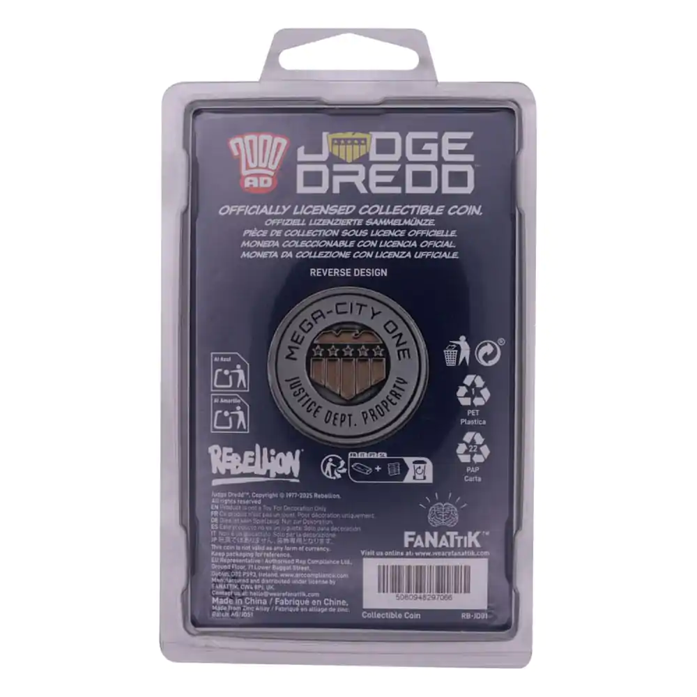 2000 AD Collectable Coin Judge Dredd Mega-City One Limited Edition  product photo