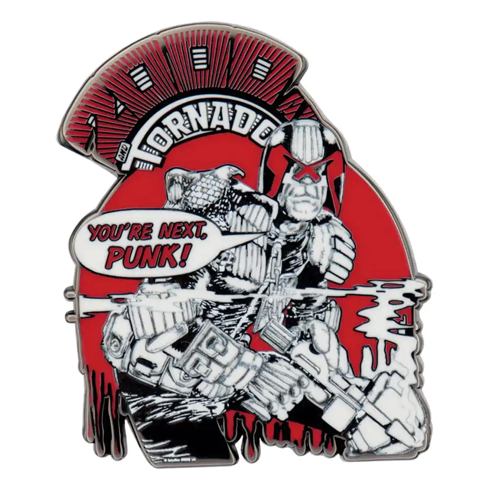 2000 AD Pin Badge Judge Dredd You're Next Punk Limited Edition product photo