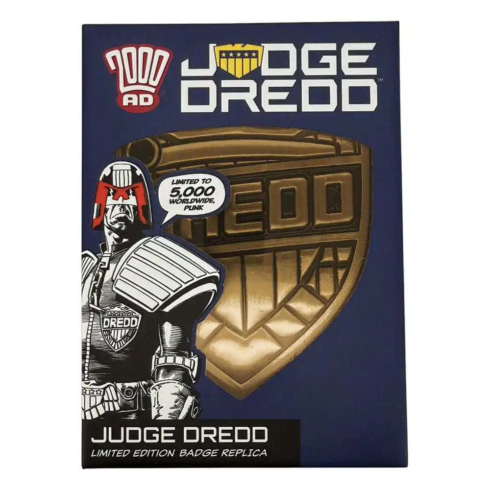 2000 AD Replica Judge Dredd Badge Limited Edition     product photo