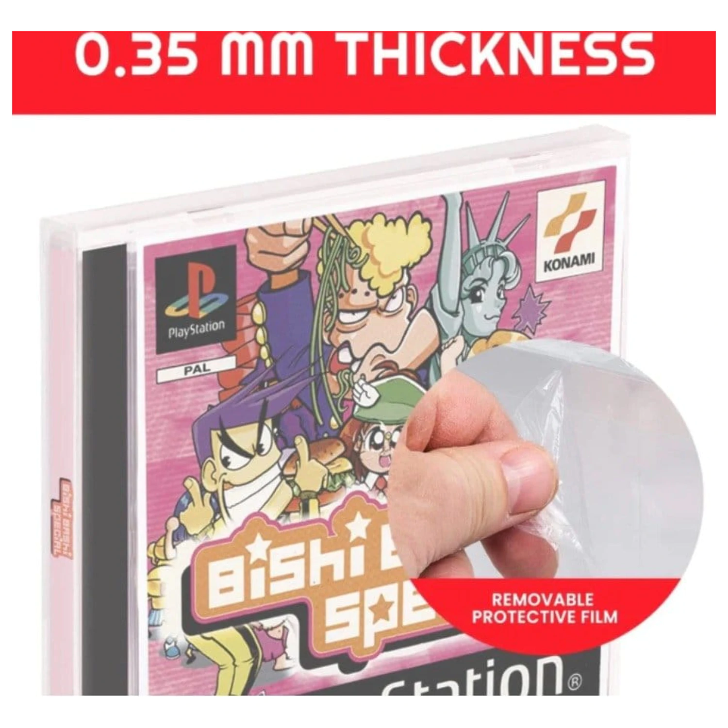 PET Protectors 25-Pack for PS1/Single CD/Dreamcast (Jewel Case) Games product photo