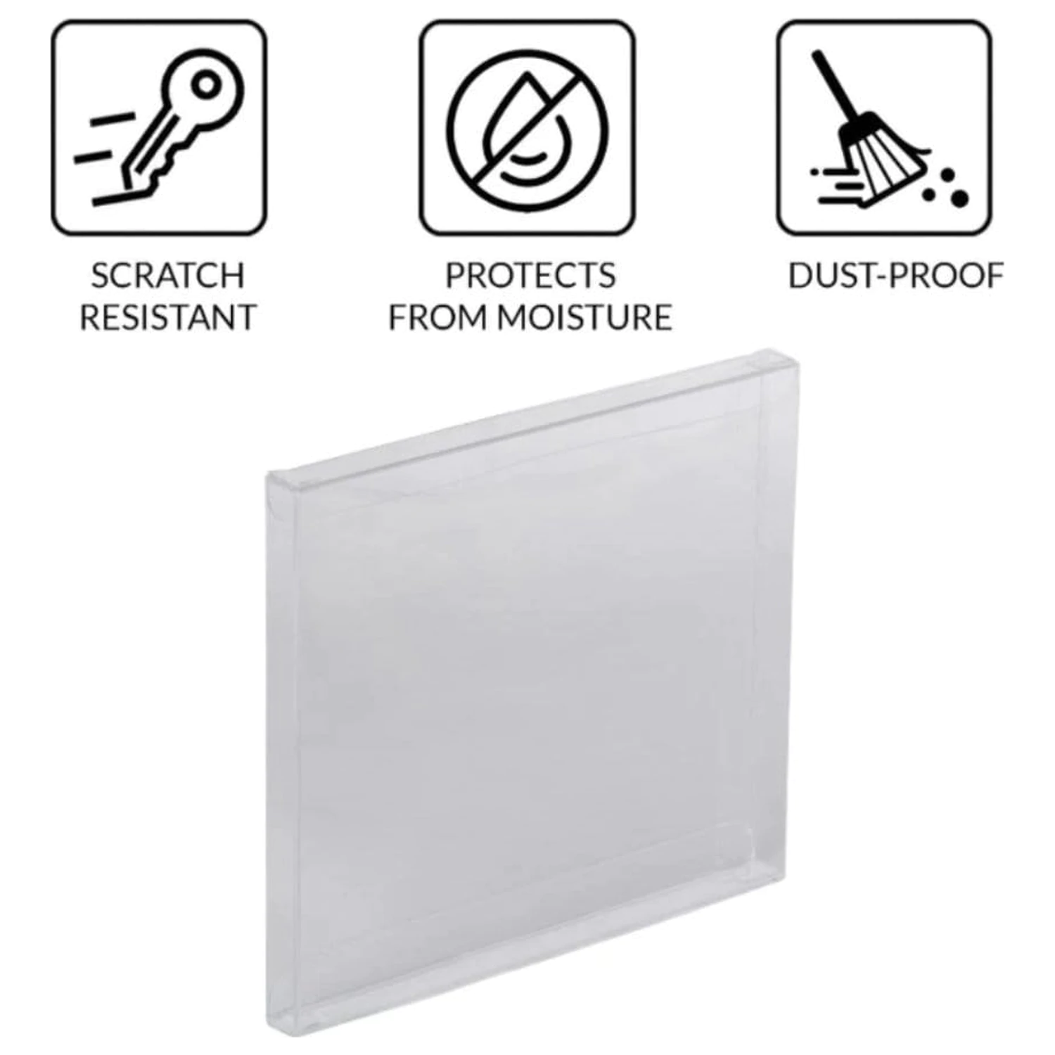 PET Protectors 25-Pack for PS1/Single CD/Dreamcast (Jewel Case) Games product photo