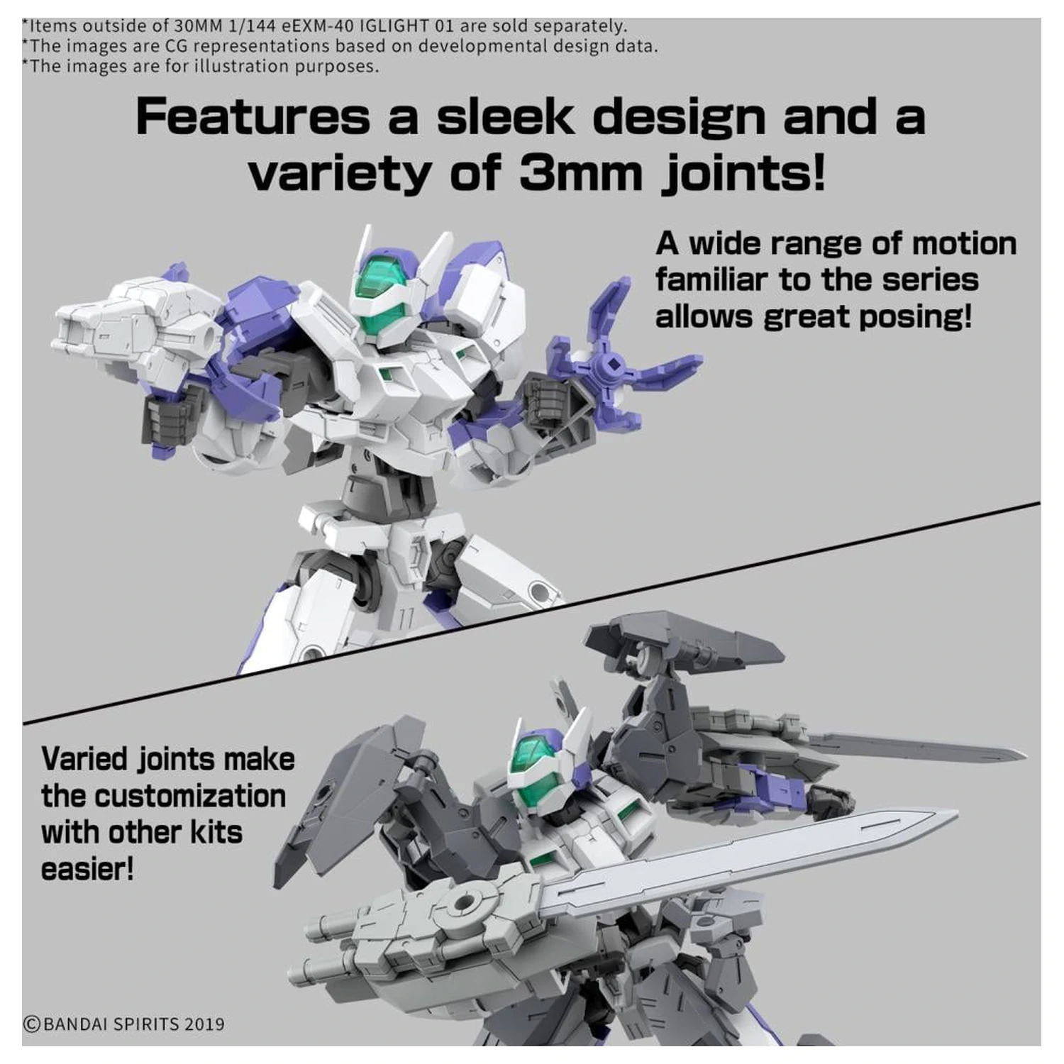 30MM 1/144 eEXM-40 IGLIGHT 01 Model Kit product photo