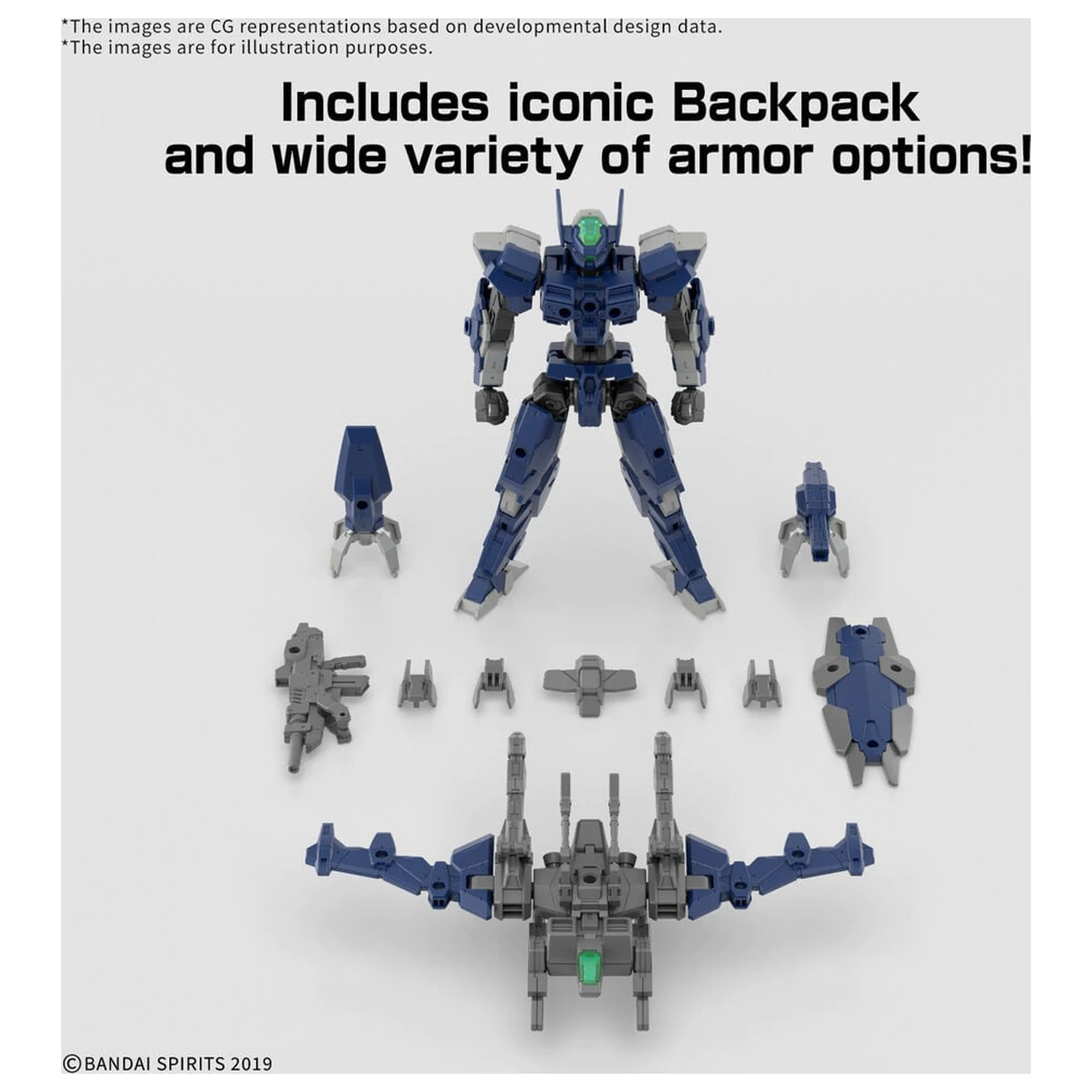 30MM 1/144 eEXM-40 Iglight High-Mobility Type Model Kit Base Figure 30 Minutes Missions product photo