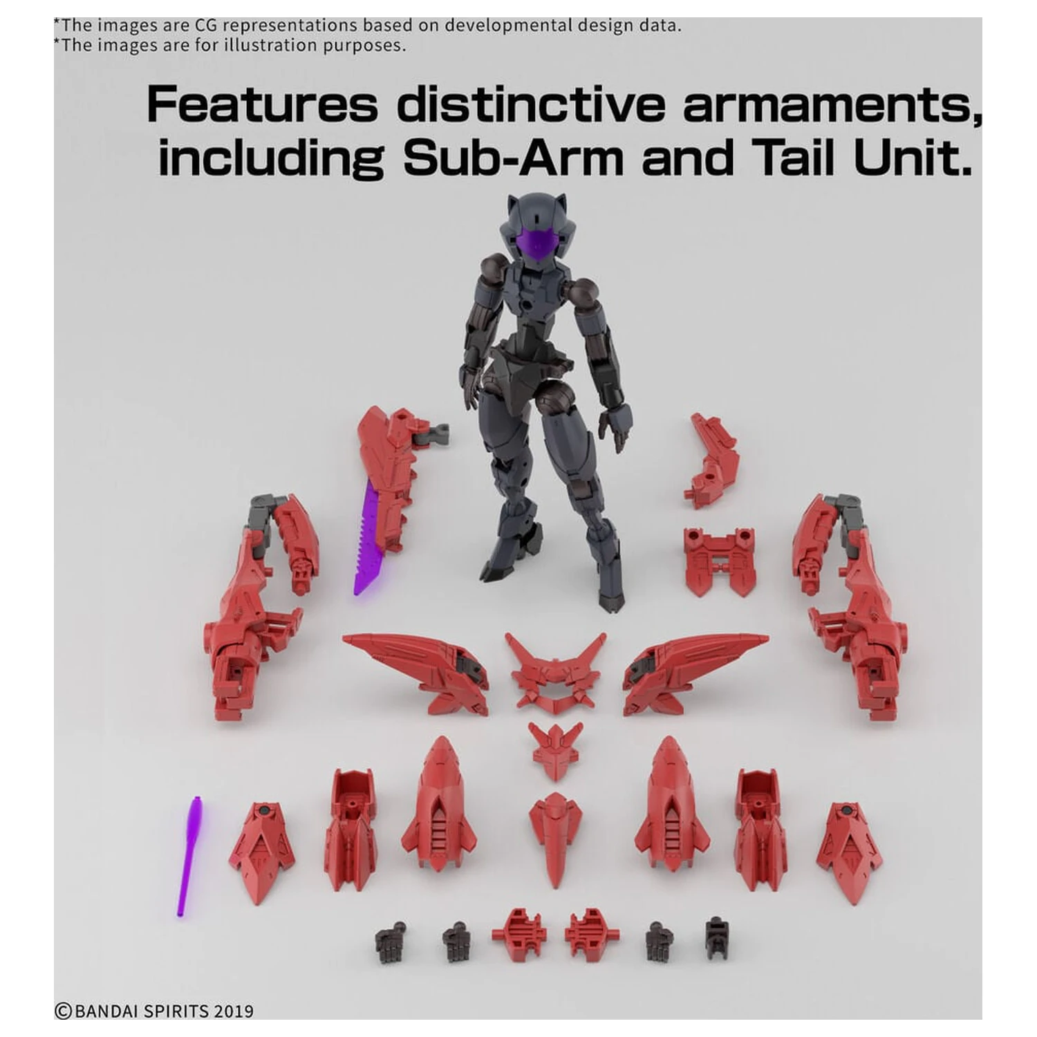 30MM 1/144 EXM-E7b Spinatia Beast Type Model Kit Base Figure 30 Minutes Missions product photo