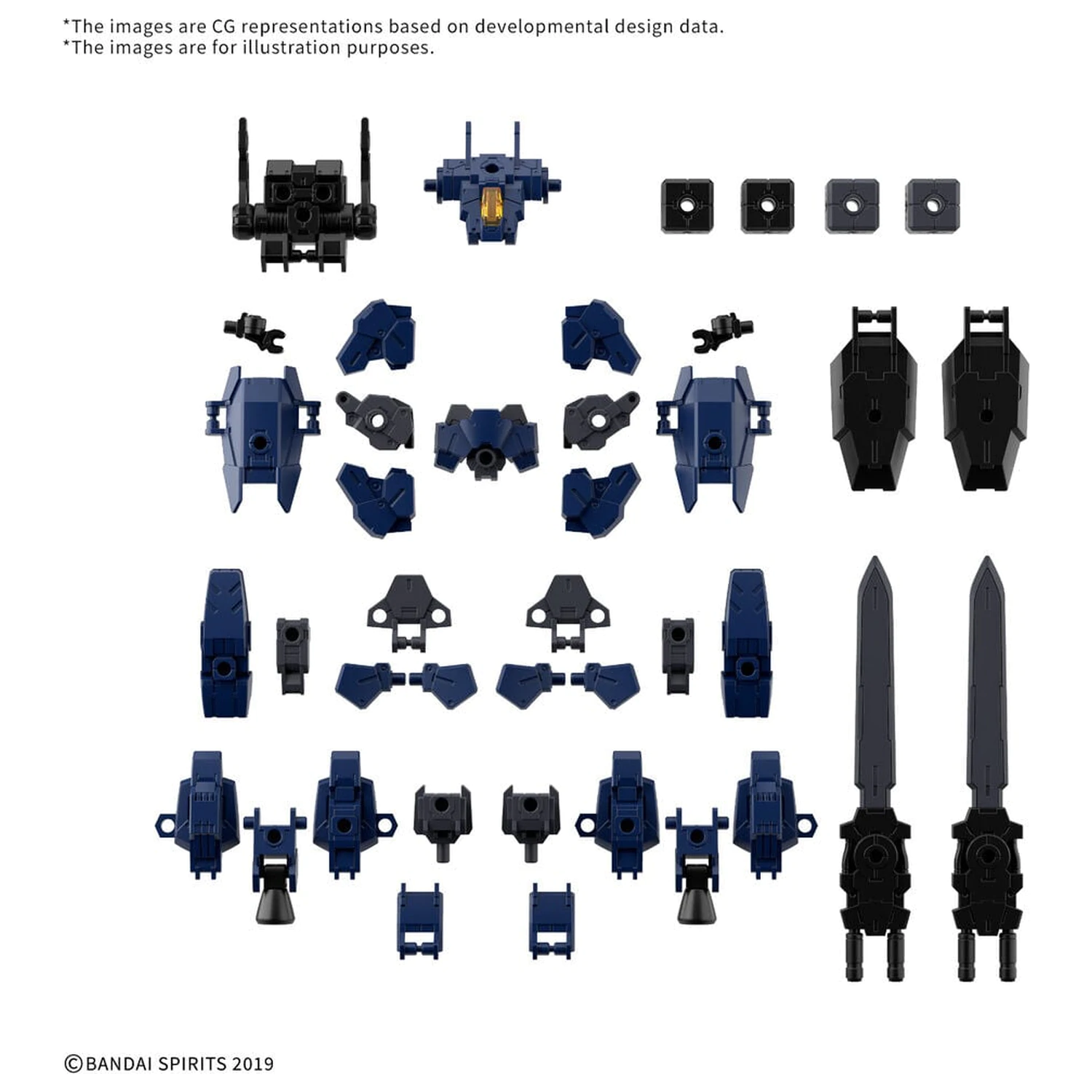 30MM 1/144 Option Parts Set 25 Full Armor Unit 3 Multi-Joint Accessory Set 30 Minutes Missions product photo