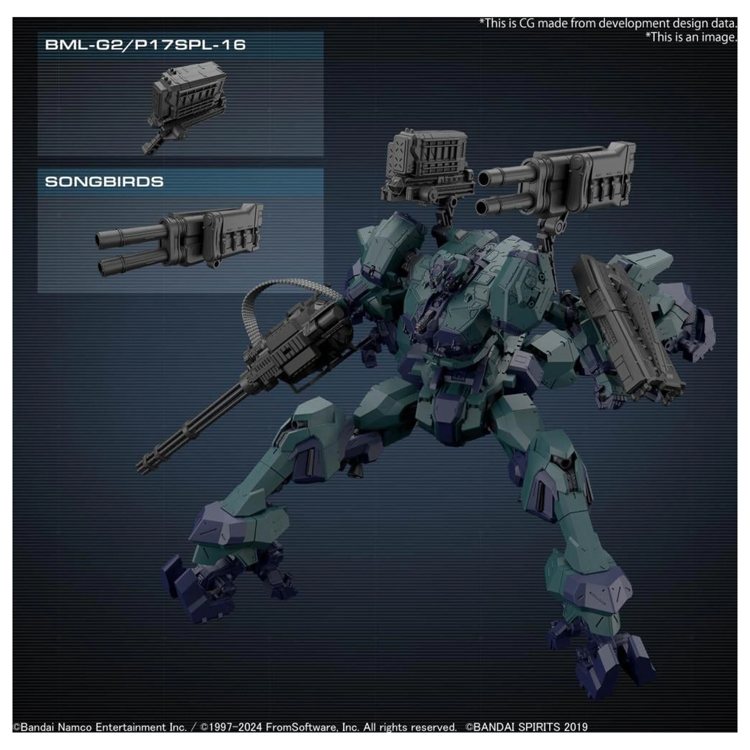 30MM Armored Core VI BD-011 Melander Liger Tail Model Kit product photo