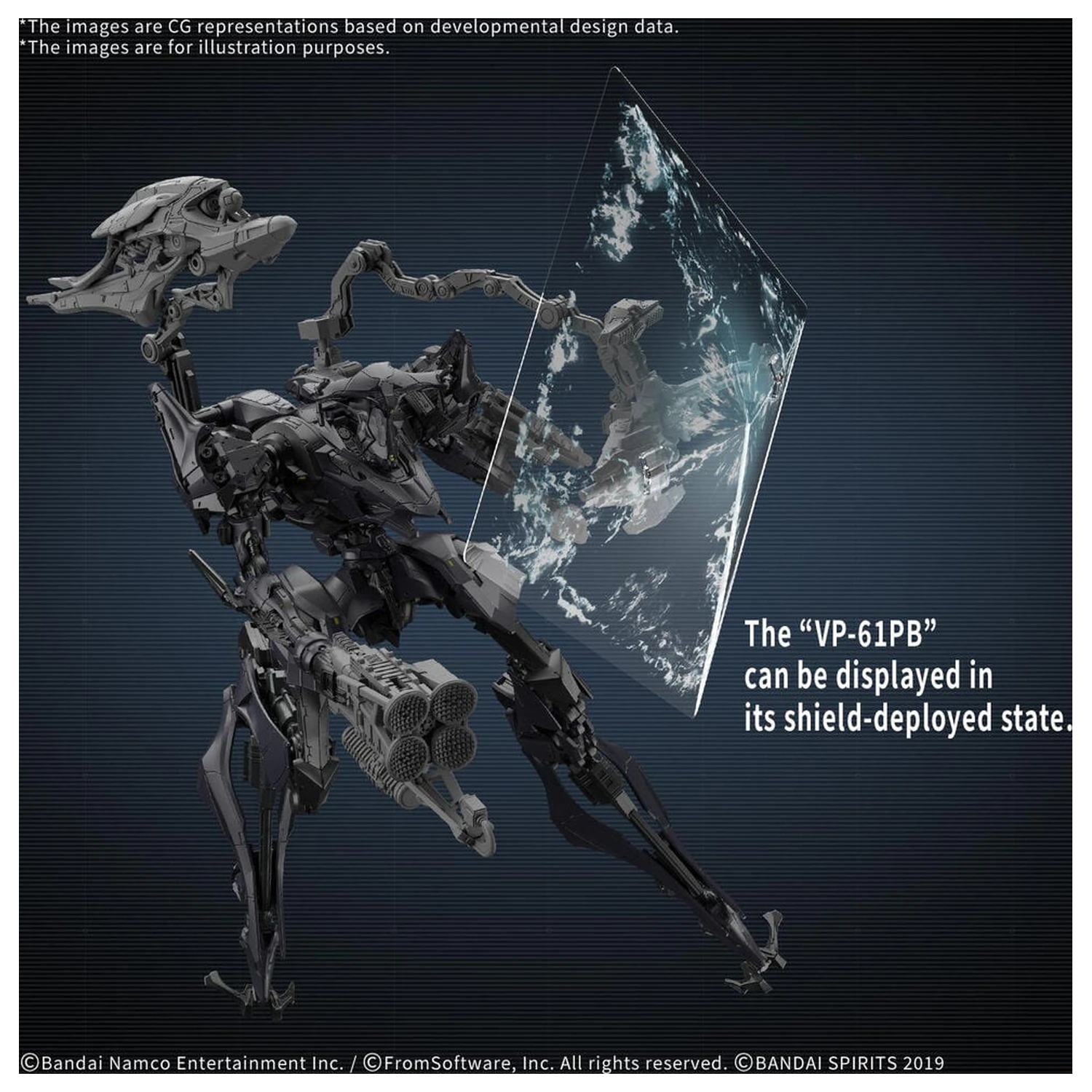 30MM Armored Core VI Fires Of Rubicon Schneider Nachtreiher 40E Dual Nature Model Kit Base Figure product photo