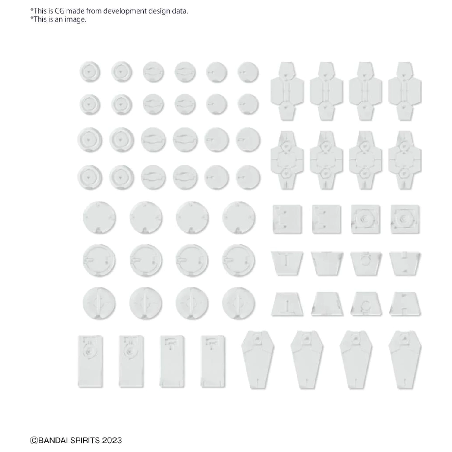 30MM Customize Material (Decoration Parts 1 White) Model Kit product photo