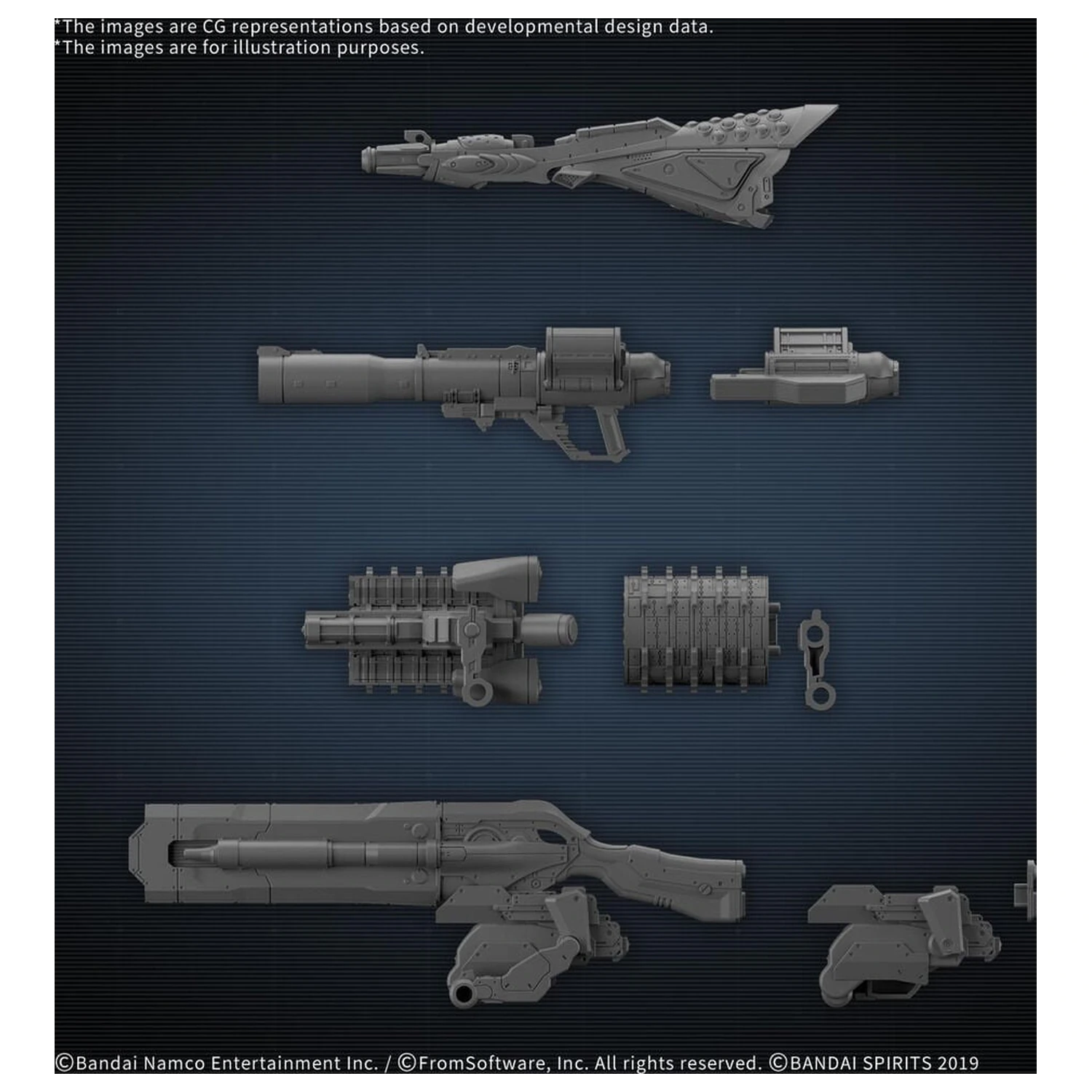 30MM Option Parts Set Armored Core VI Fires Of Rubicon Weapon Set 09 Accessory Set product photo