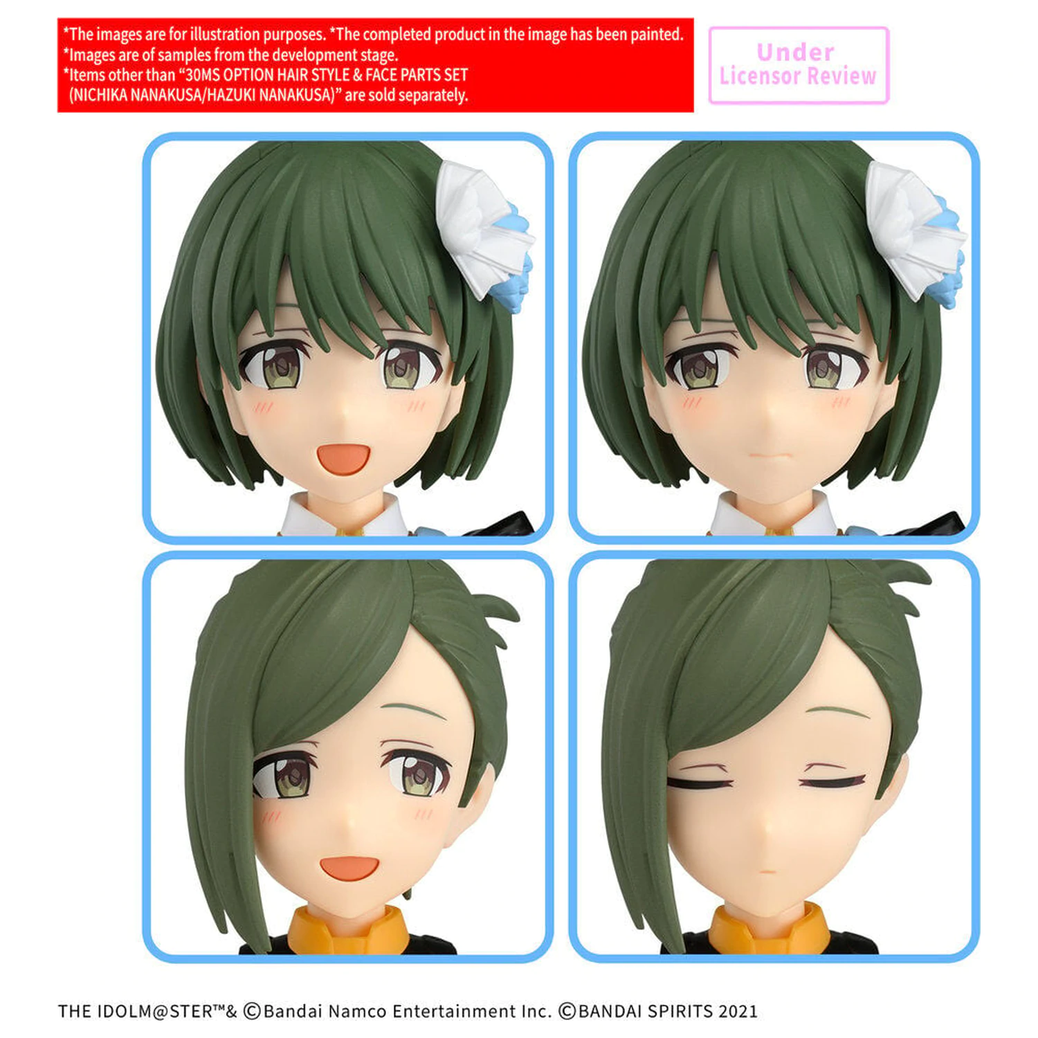30MS Option Hair Style & Face Parts Set Nichika Hazuki Nanakusa Accessory 30 Minutes Sisters product photo