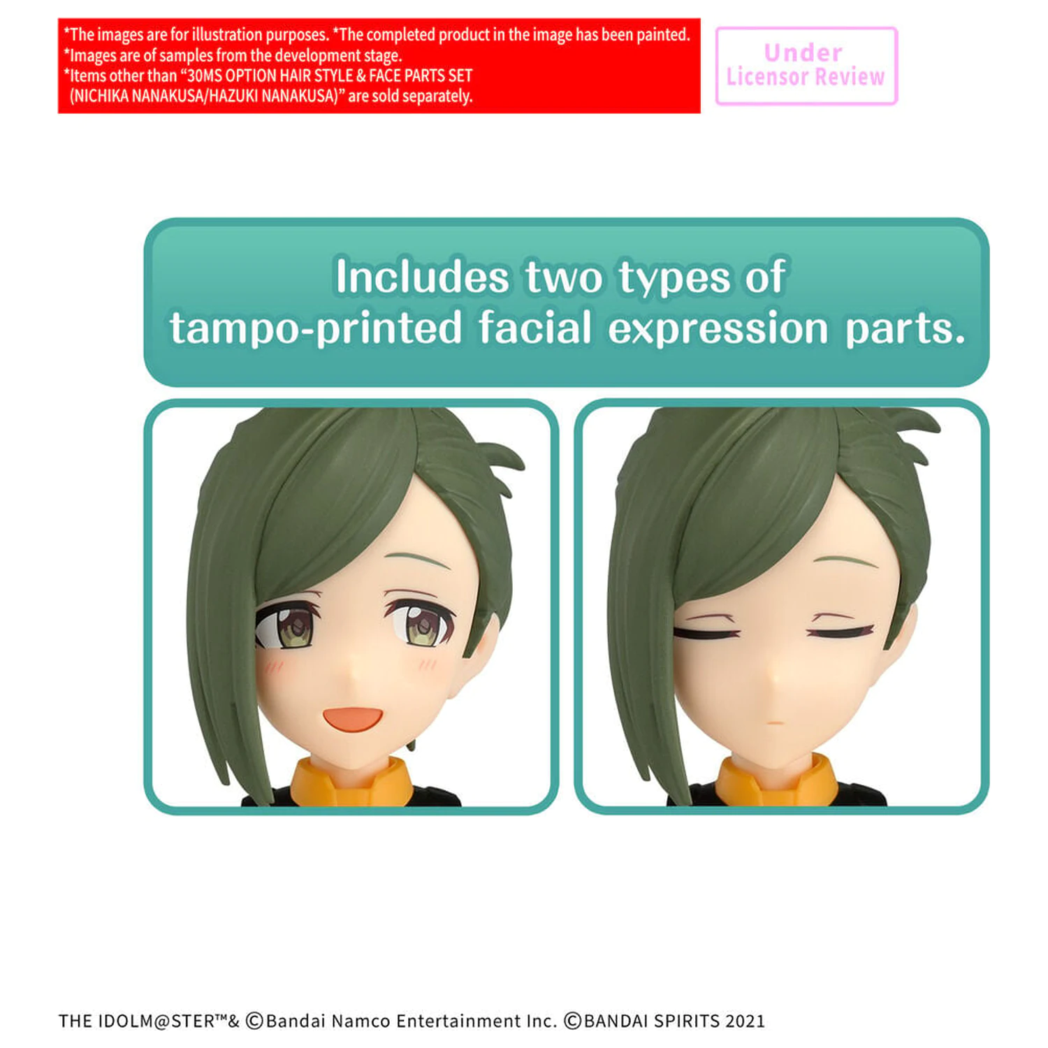 30MS Option Hair Style & Face Parts Set Nichika Hazuki Nanakusa Accessory 30 Minutes Sisters product photo