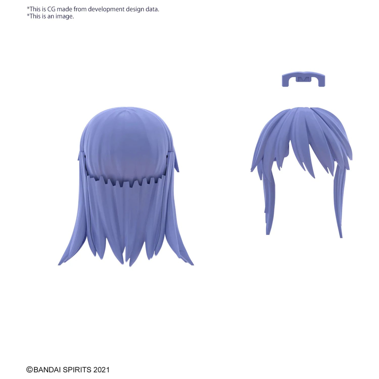 30MS Option Hair Style Parts Vol.8 All 4 Types Model Kit product photo