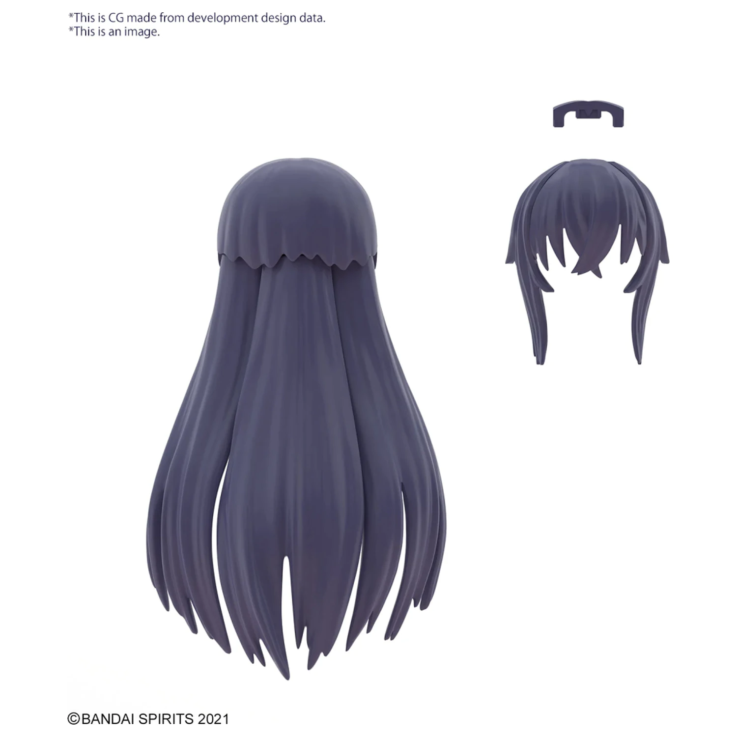 30MS Option Hair Style Parts Vol.8 All 4 Types Model Kit product photo