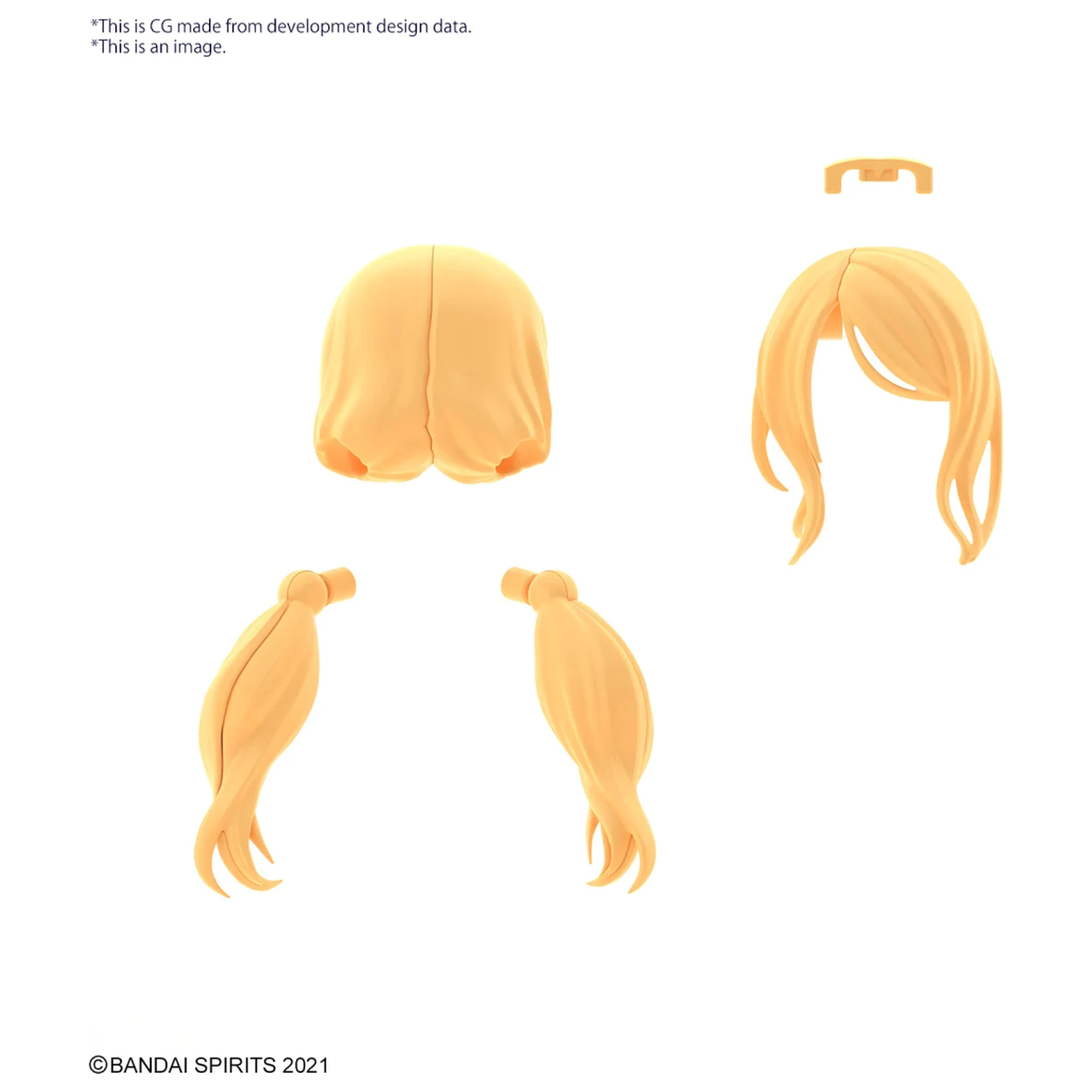 30MS Option Hair Style Parts Vol.8 All 4 Types Model Kit product photo