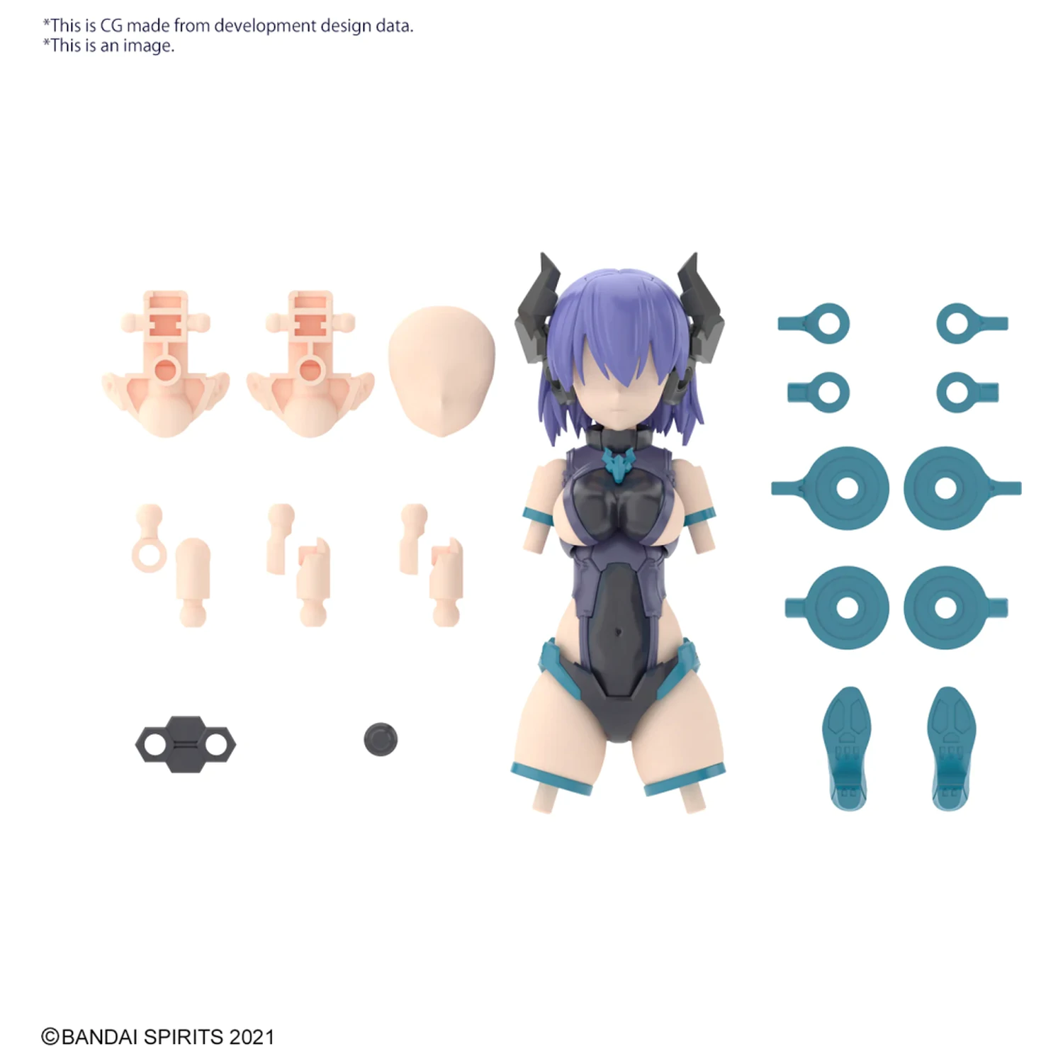 30MS Option Parts Set 7 (Evil Costume) "Color A" Model Kit product photo
