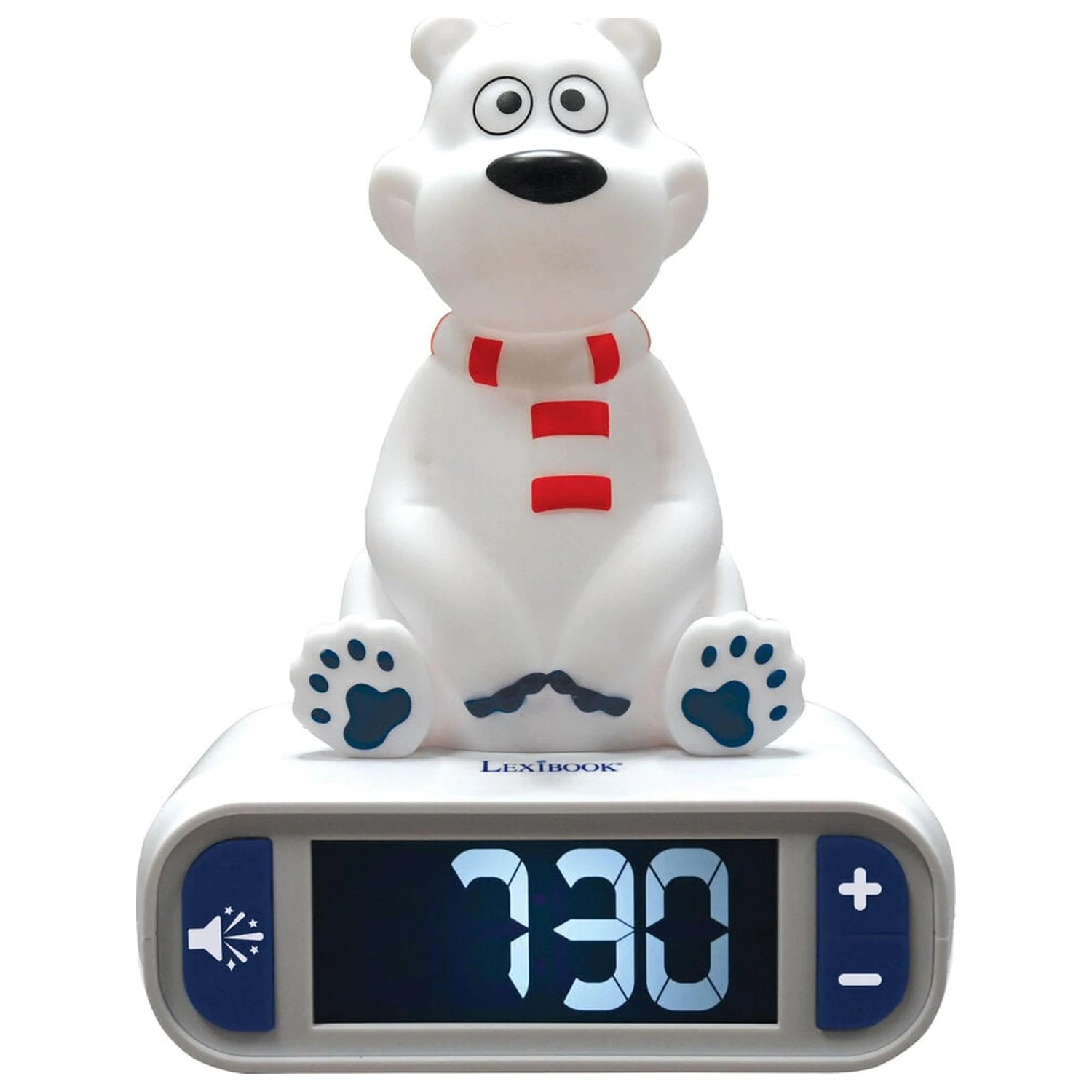3D Polar Bear night light digital alarm clock product photo