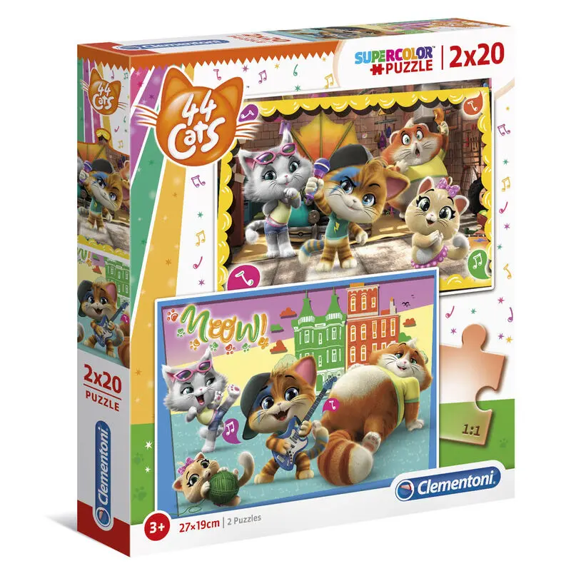 44 Cats puzzle 2x20pcs product photo