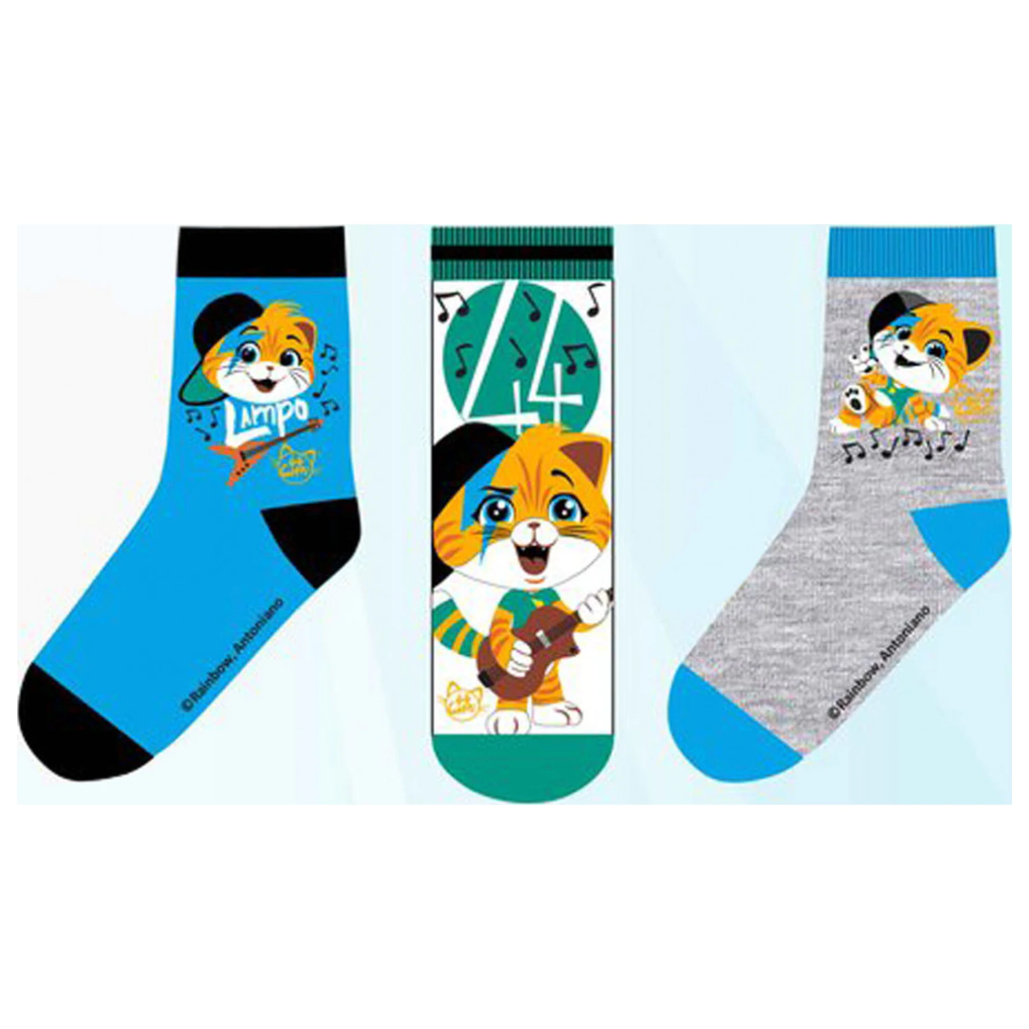 44 Cats Music children's socks 23/26 product photo