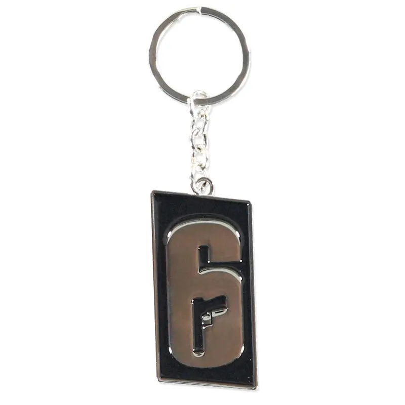 6-Siege Logo metal keychain product photo