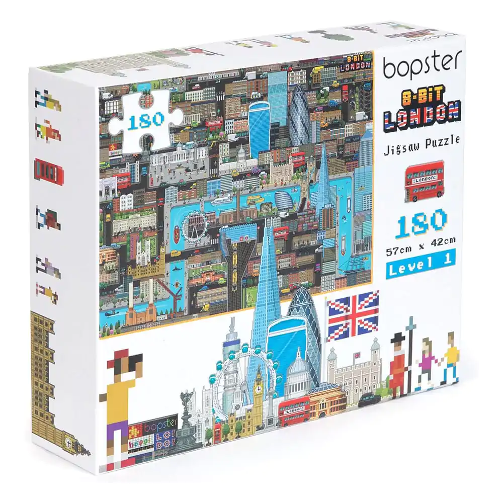 8-Bit Pixel Puzzle London Level 1 180 Pieces product photo