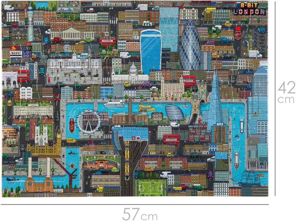 8-Bit Pixel Puzzle London Level 1 180 Pieces product photo