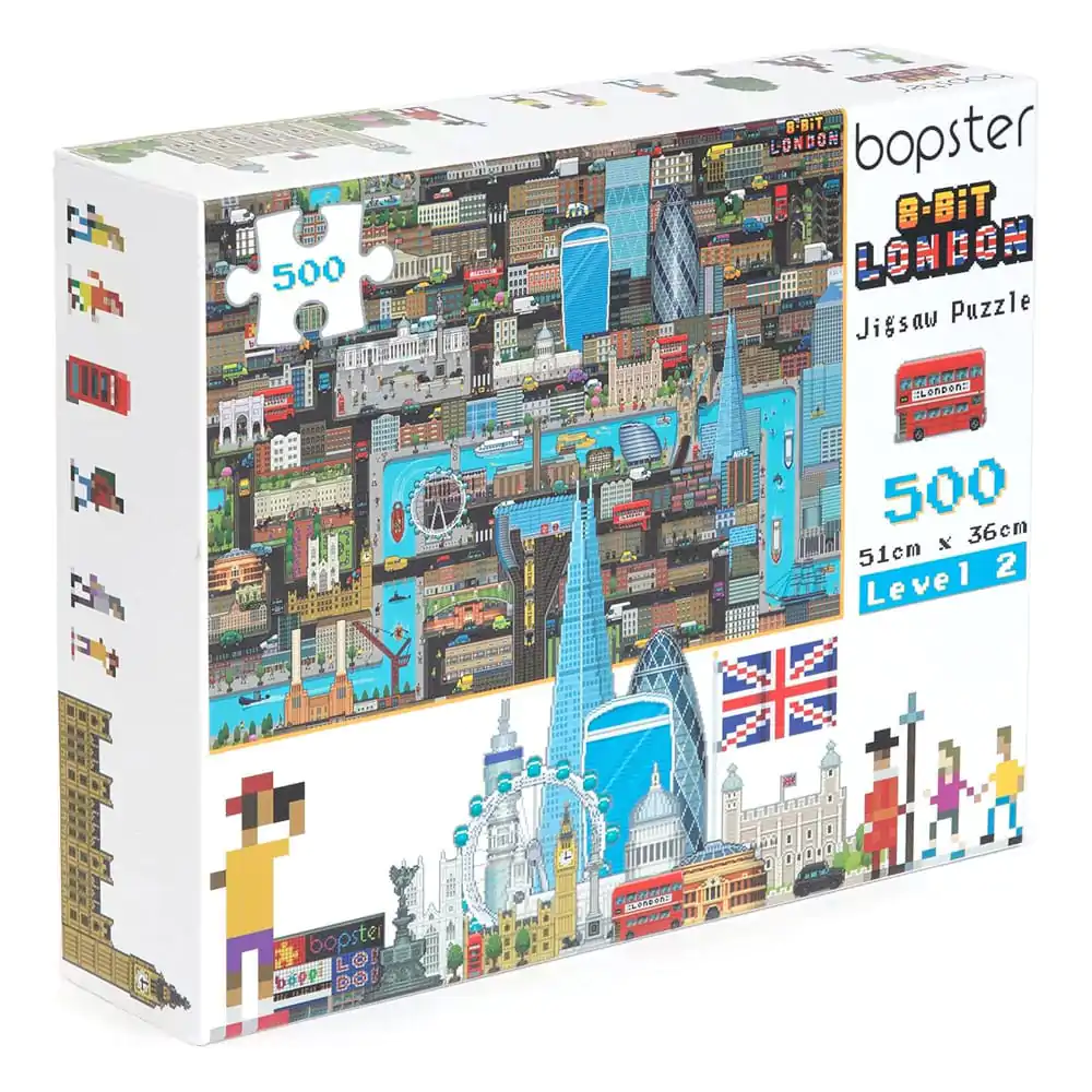 8-Bit Pixel Puzzle London Level 2 500 Pieces product photo