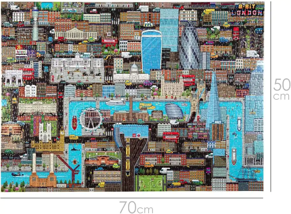 8-Bit Pixel Puzzle London Level 3 1000 Pieces product photo