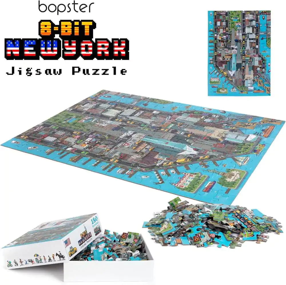 8-Bit Pixel Puzzle New York Level 1 180 Pieces product photo