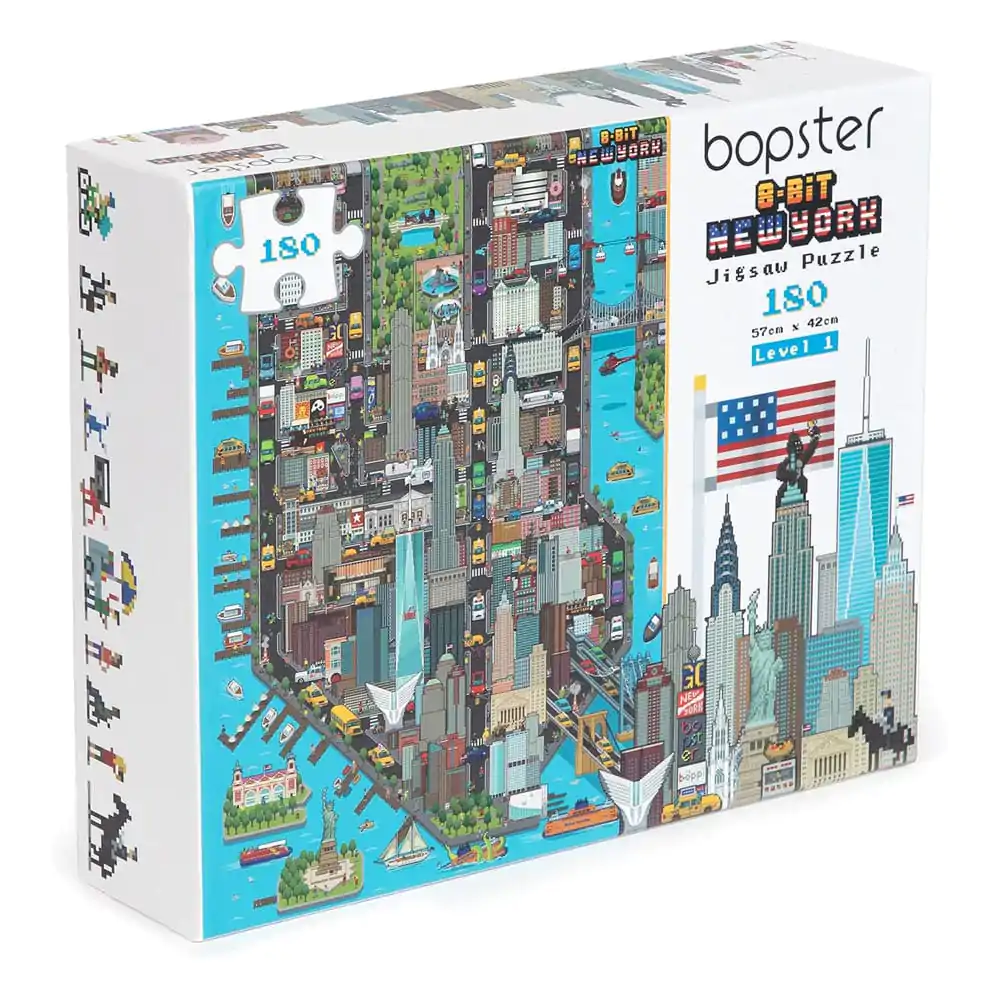 8-Bit Pixel Puzzle New York Level 1 180 Pieces product photo