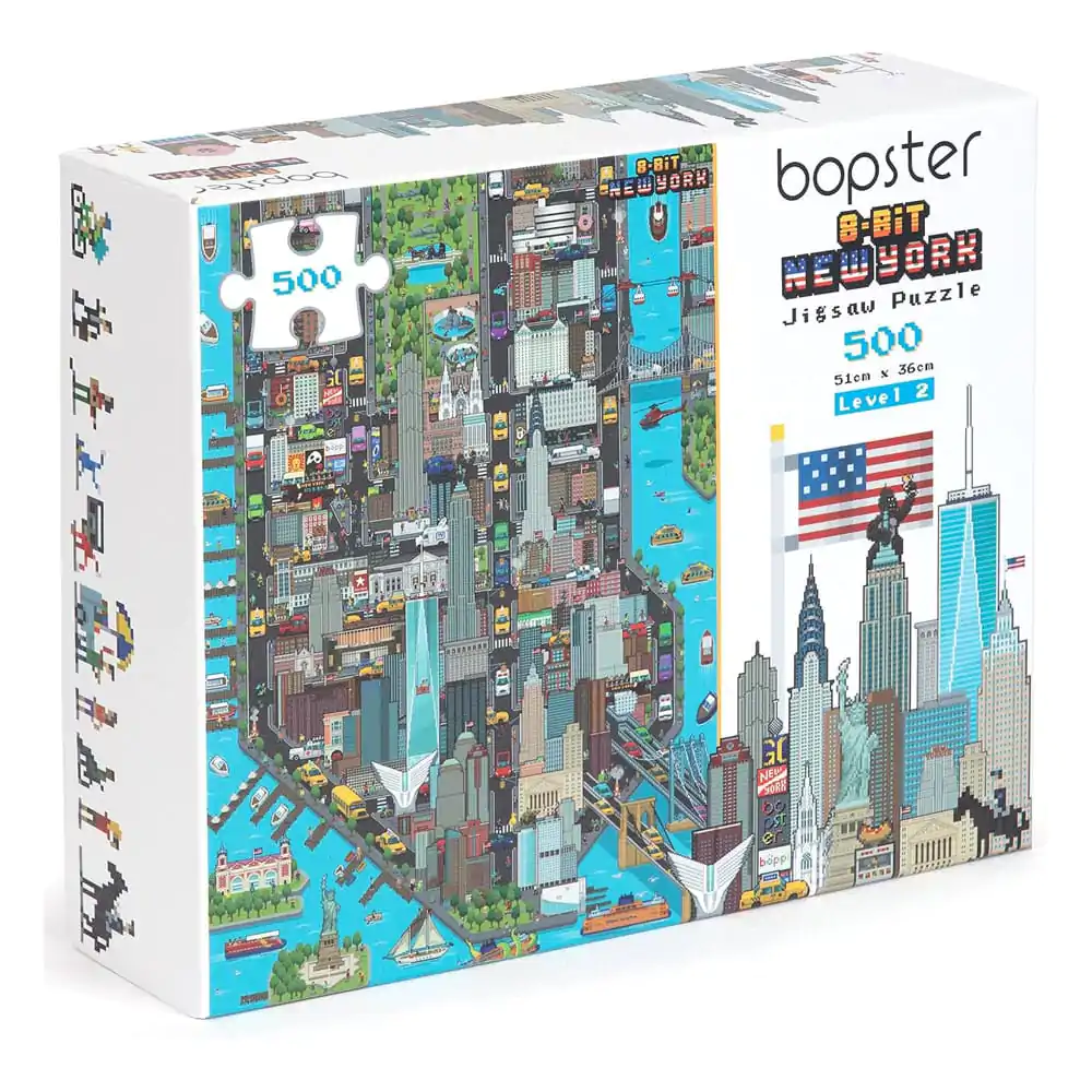 8-Bit Pixel Puzzle New York Level 2 500 Pieces product photo