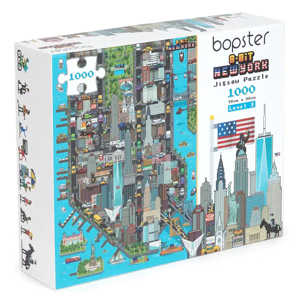 8-Bit Pixel Puzzle New York Level 3 1000 Pieces product photo