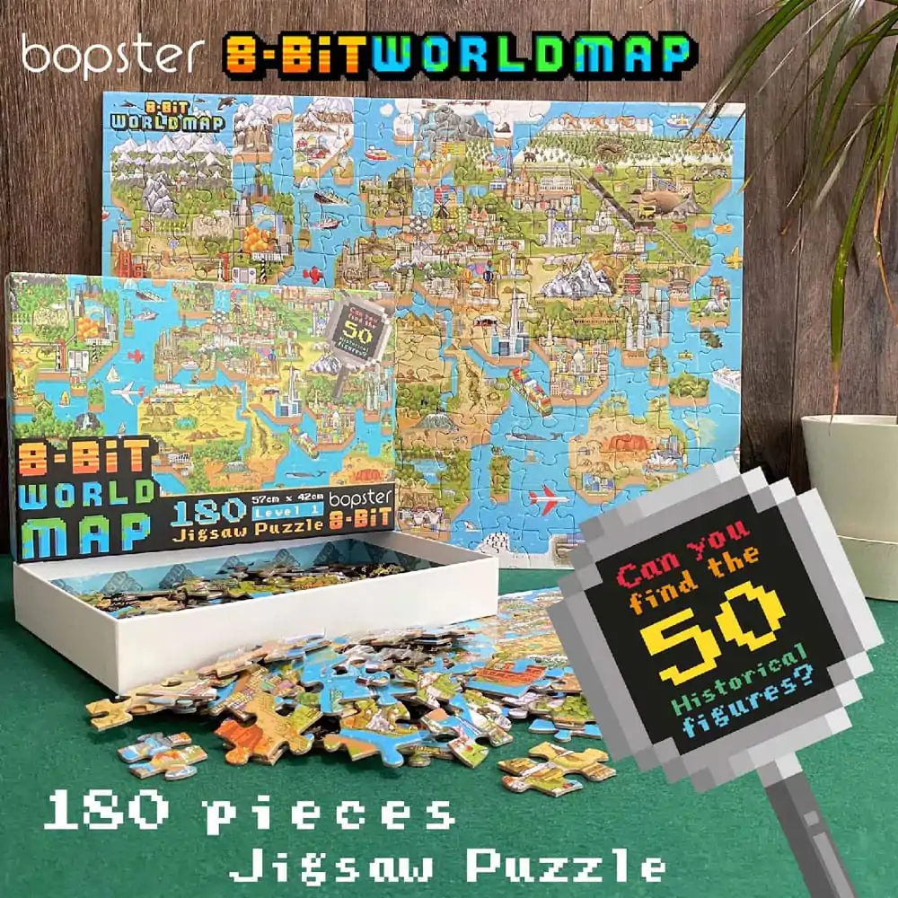 8-Bit Pixel Puzzle World Level 1 180 Pieces product photo