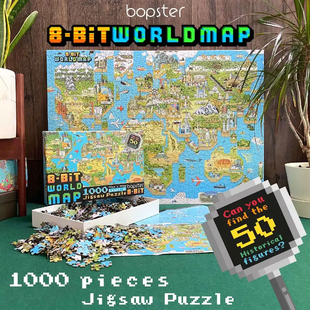 8-Bit Pixel Puzzle World Level 3 1000 Pieces product photo