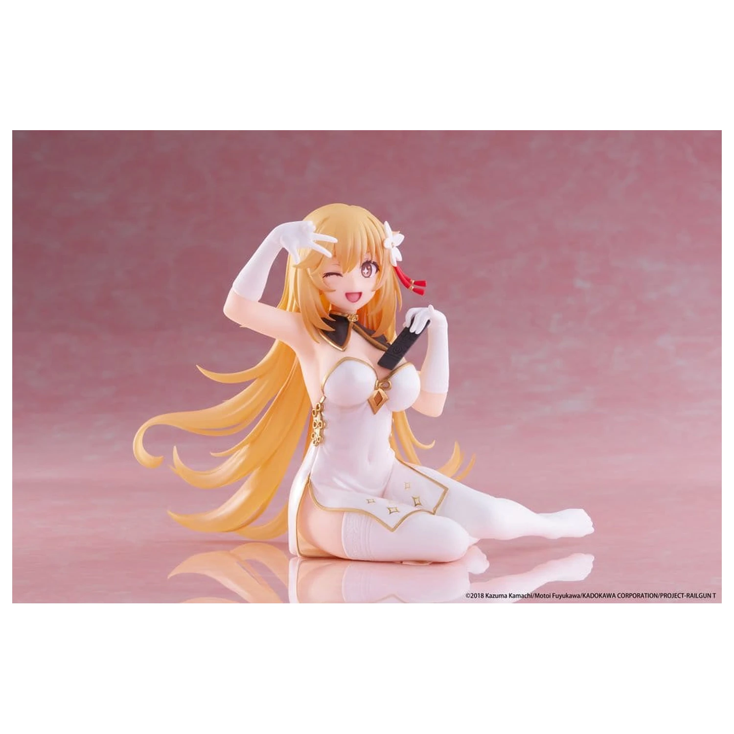 A Certain Scientific Railgun PVC Statue Desktop Cute Figure Misaki Shokuho Chinese Dress Ver. 13 cm        product photo