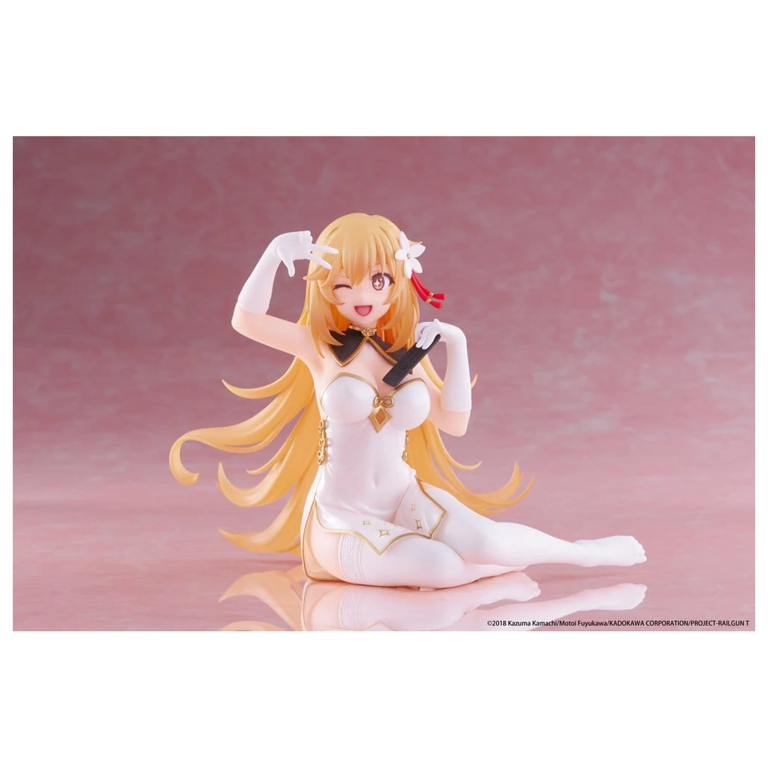 A Certain Scientific Railgun PVC Statue Desktop Cute Figure Misaki Shokuho Chinese Dress Ver. 13 cm        product photo