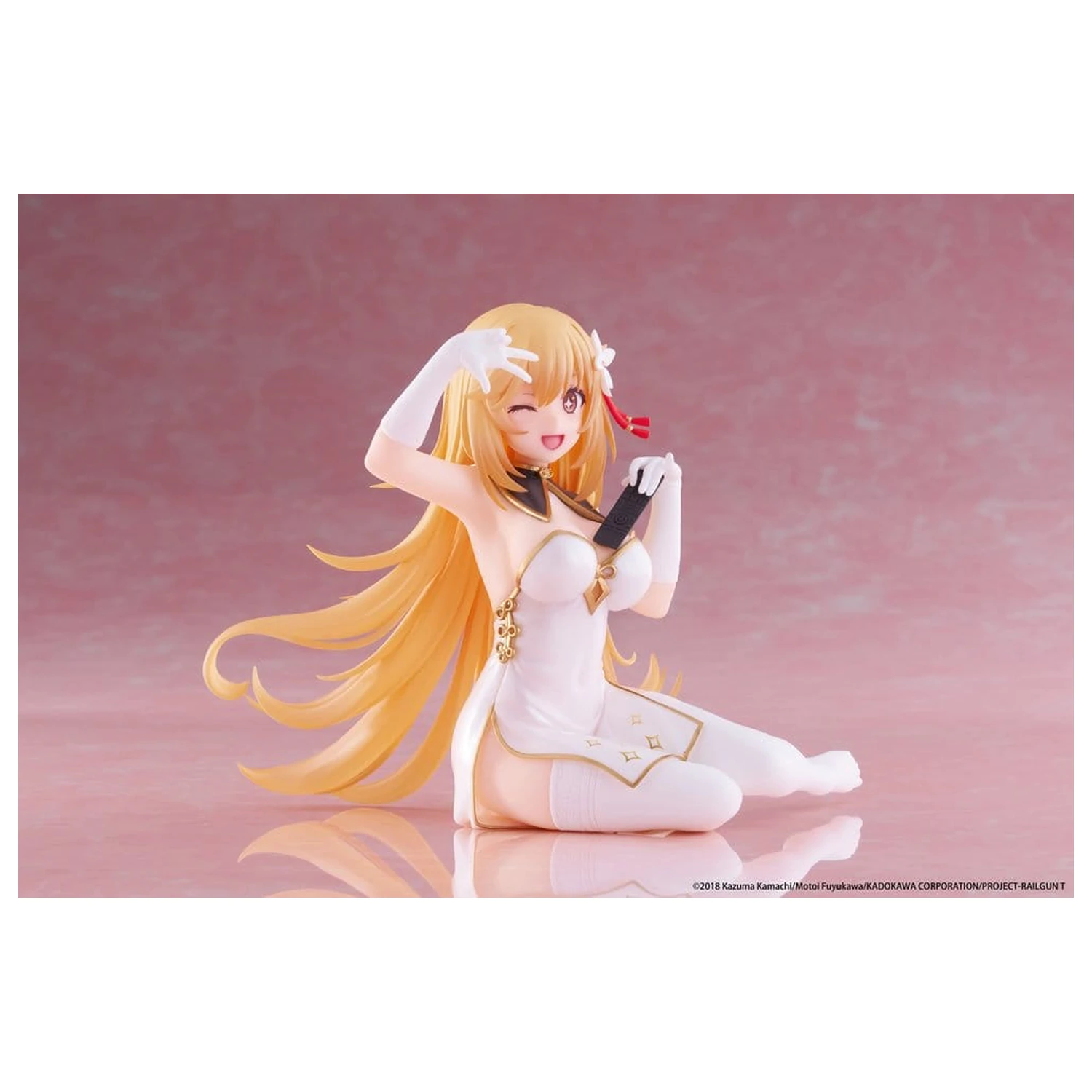 A Certain Scientific Railgun PVC Statue Desktop Cute Figure Misaki Shokuho Chinese Dress Ver. 13 cm        product photo