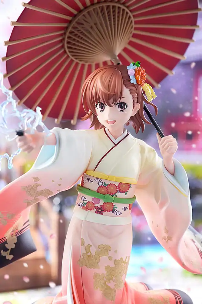 A Certain Scientific Railgun T Statue 1/7 Mikoto Misaka Furisode Kimono Ver. 28 cm product photo
