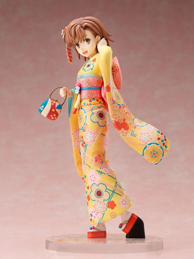 A Certain Scientific Railgun T PVC Statue 1/7 Mikoto Misaka Furisode Version 24 cm product photo