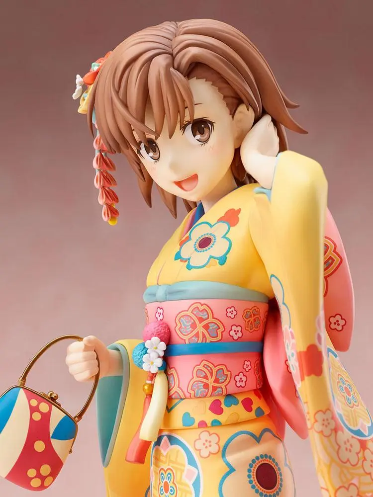 A Certain Scientific Railgun T PVC Statue 1/7 Mikoto Misaka Furisode Version 24 cm product photo
