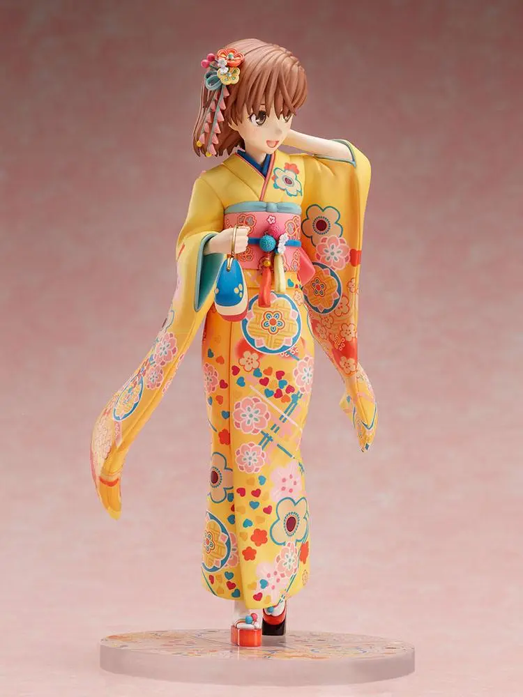 A Certain Scientific Railgun T PVC Statue 1/7 Mikoto Misaka Furisode Version 24 cm product photo
