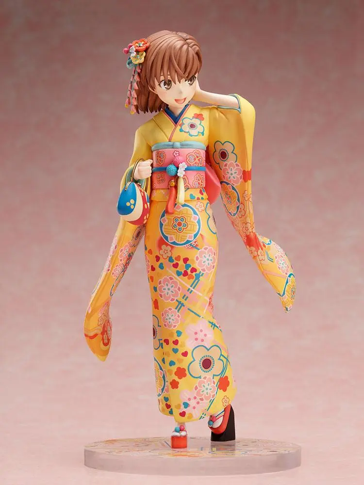 A Certain Scientific Railgun T PVC Statue 1/7 Mikoto Misaka Furisode Version 24 cm product photo