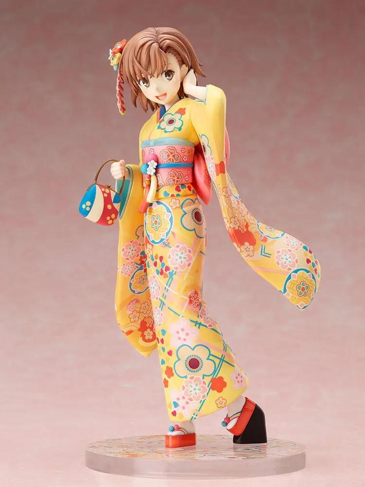 A Certain Scientific Railgun T PVC Statue 1/7 Mikoto Misaka Furisode Version 24 cm product photo