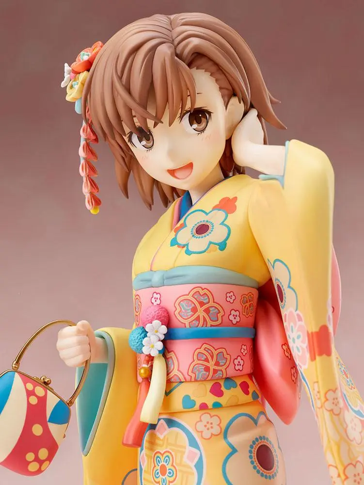 A Certain Scientific Railgun T PVC Statue 1/7 Mikoto Misaka Furisode Version 24 cm product photo