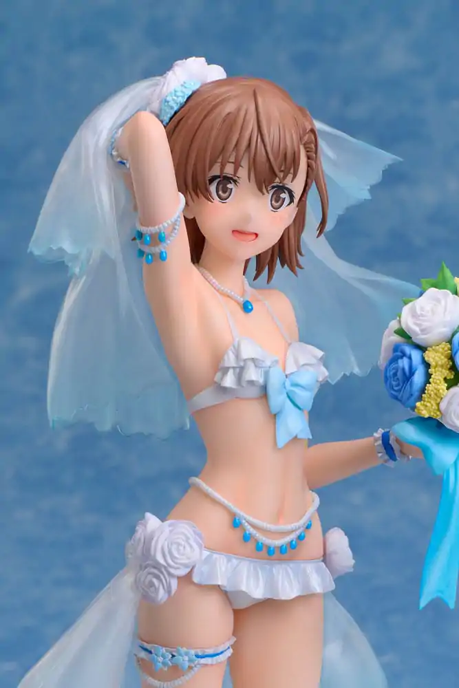 A Certain Scientific Railgun T PVC Statue 1/7 Mikoto Misaka Wedding Swimsuit Ver. 25 cm product photo
