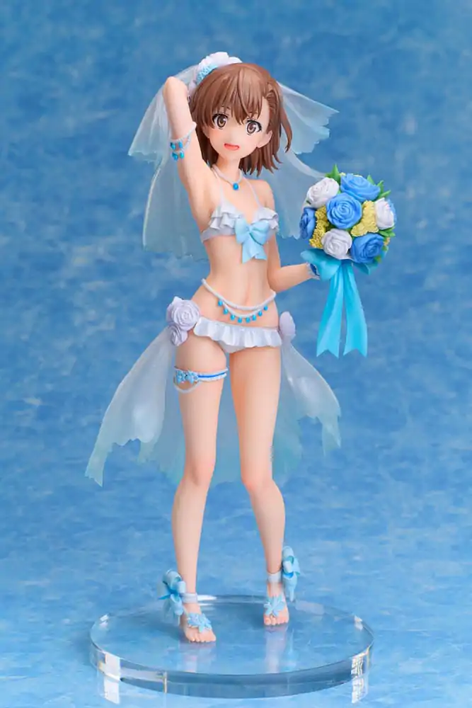 A Certain Scientific Railgun T PVC Statue 1/7 Mikoto Misaka Wedding Swimsuit Ver. 25 cm product photo