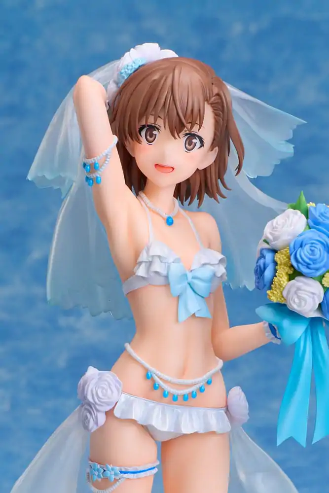 A Certain Scientific Railgun T PVC Statue 1/7 Mikoto Misaka Wedding Swimsuit Ver. 25 cm product photo