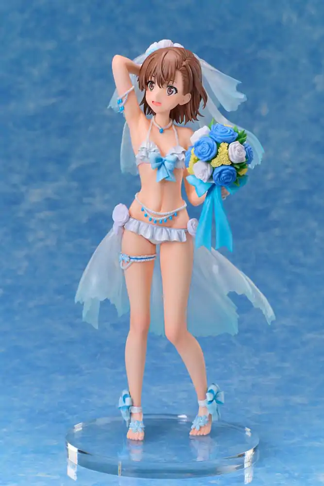 A Certain Scientific Railgun T PVC Statue 1/7 Mikoto Misaka Wedding Swimsuit Ver. 25 cm product photo
